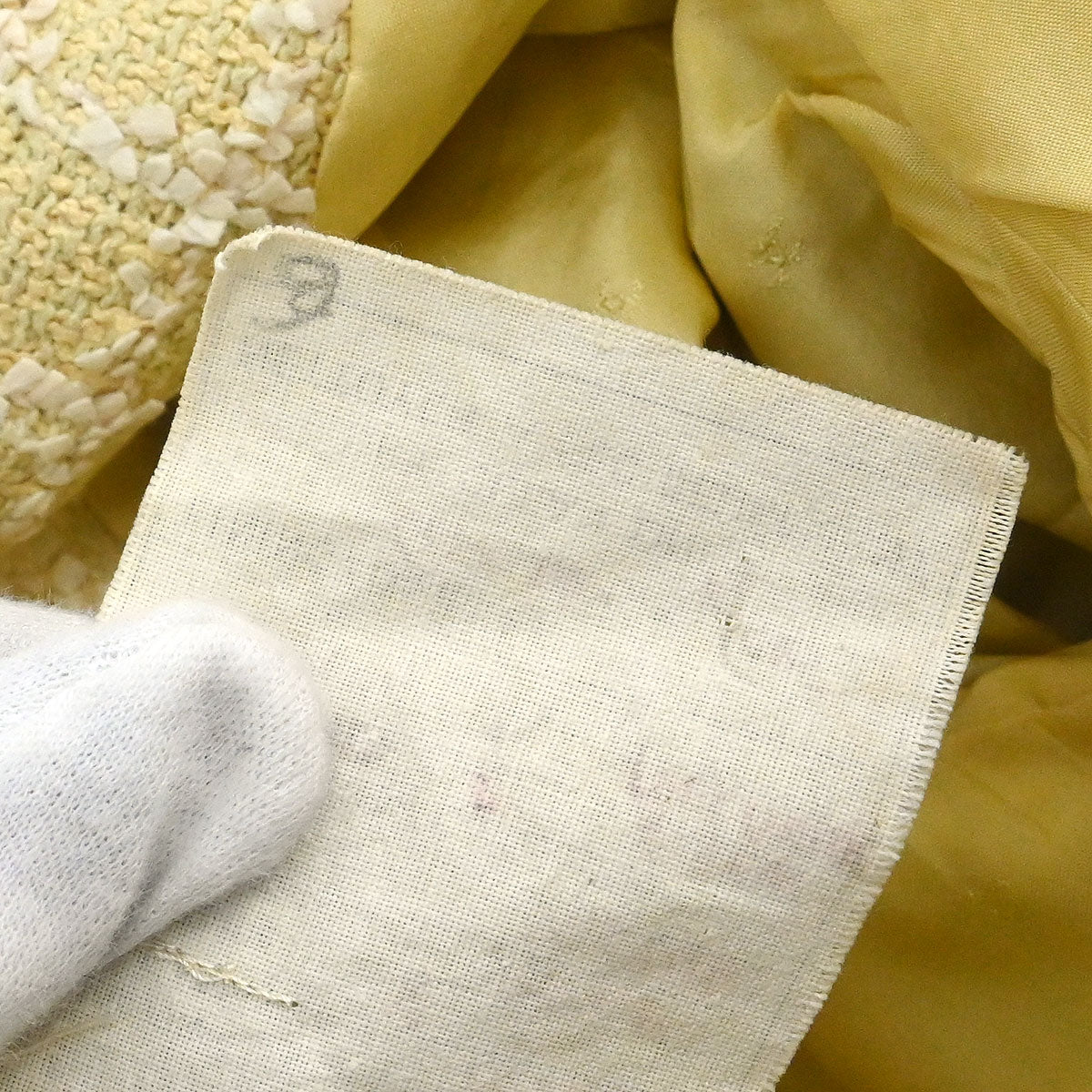 Chanel 1994 Single Breasted Collarless Jacket Yellow #38