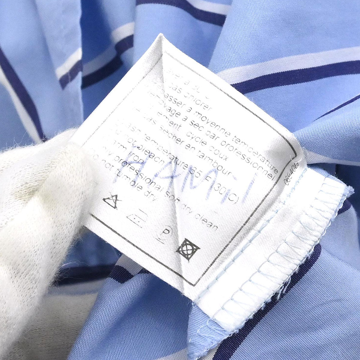 Chanel Blouse Shirt Light Blue