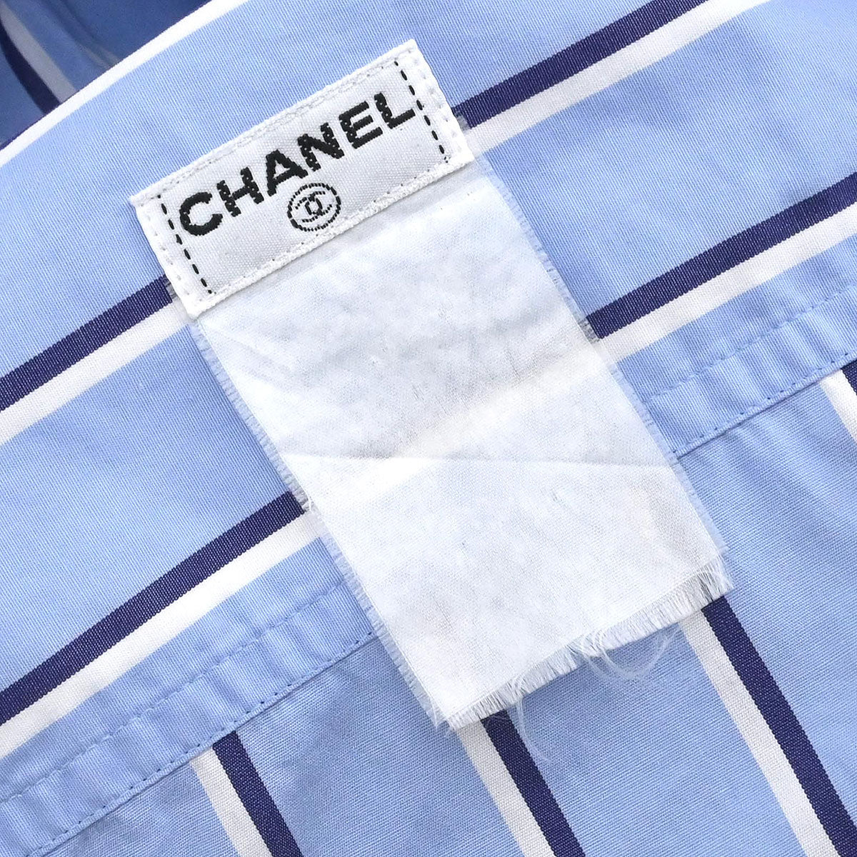Chanel Blouse Shirt Light Blue