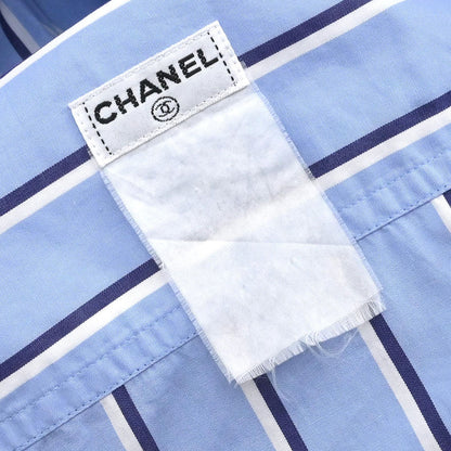Chanel Blouse Shirt Light Blue