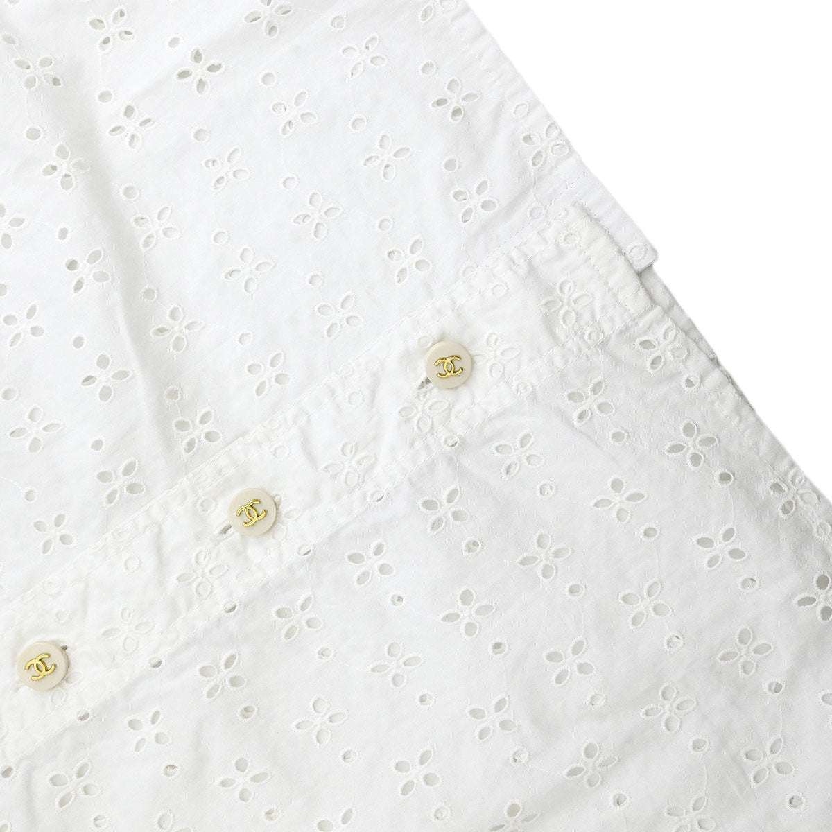 Chanel Top Blouse White #34