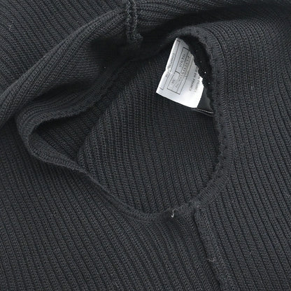 Chanel 1999 Sleeveless Vest Knit Top Black #38