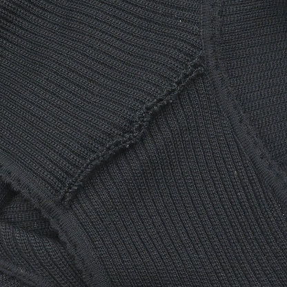 Chanel 1999 Sleeveless Vest Knit Top Black #38