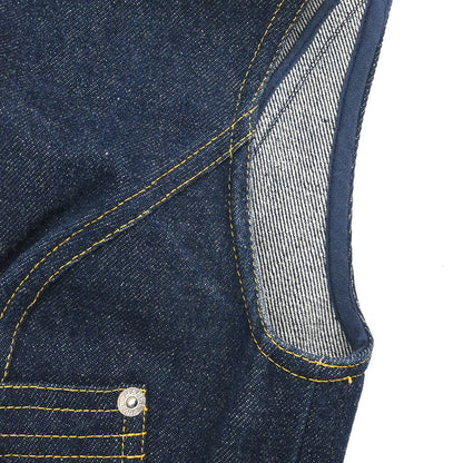 Chanel Setup Suit Jacket Skirt Denim Navy #36 #38