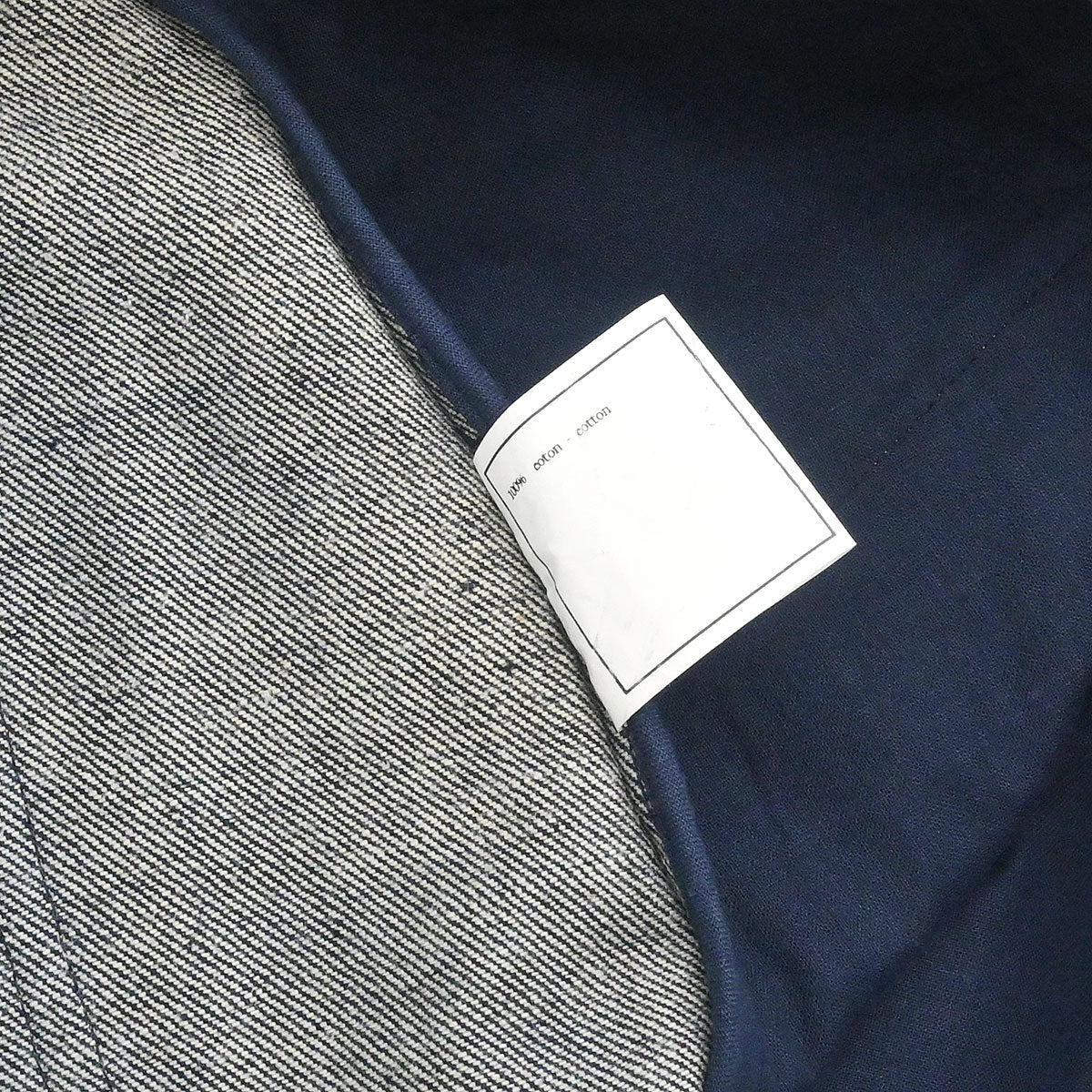 Chanel Setup Suit Jacket Skirt Denim Navy #36 #38