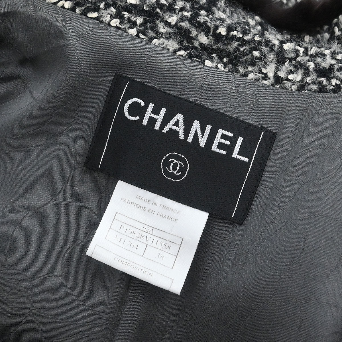 Chanel 2002 Coat Gray #38