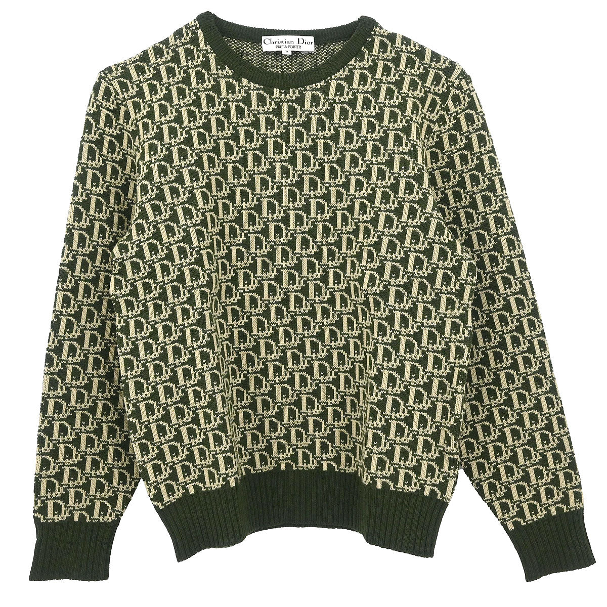 Christian Dior Top Sweater Trotter Dark Green #M