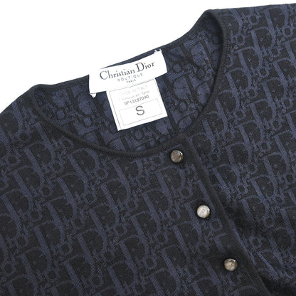 Christian Dior 2009 Trotter Cardigan Black Navy #S