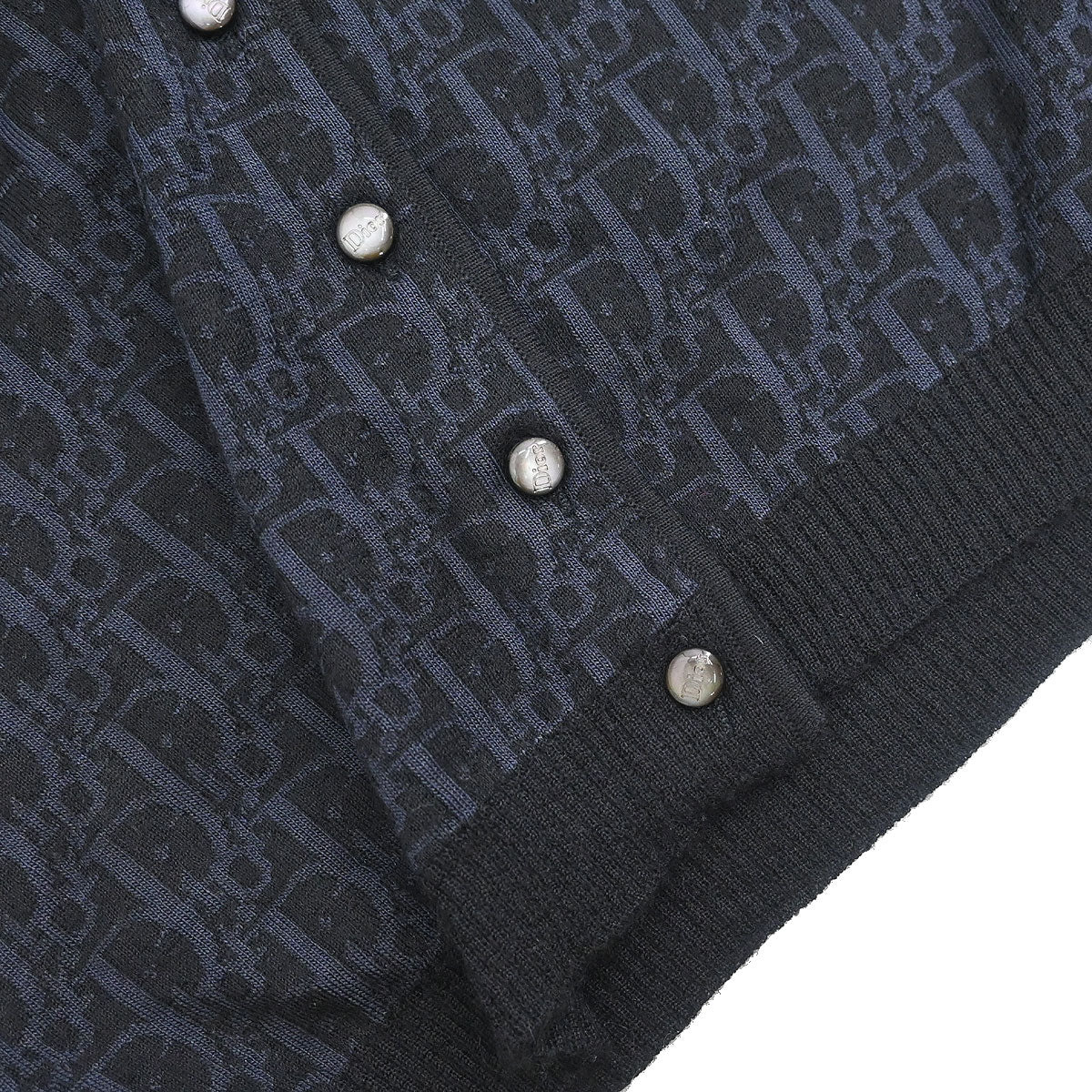 Christian Dior 2009 Trotter Cardigan Black Navy #S