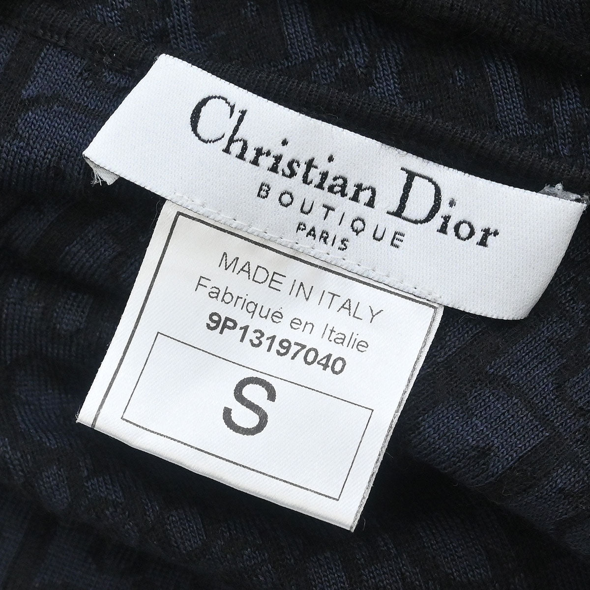 Christian Dior 2009 Trotter Cardigan Black Navy #S