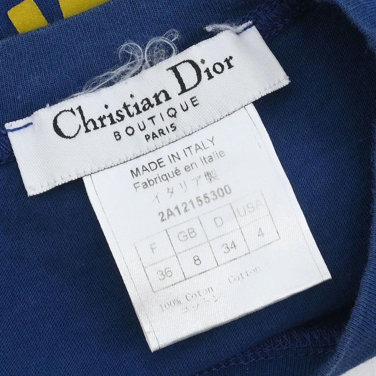 Christian 2002 Dior Sleeveless Tank Top Blue #36