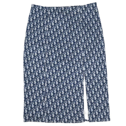 Christian Dior 2002 Trotter Skirt Navy #40