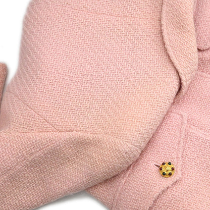 Chanel 1996 Single Breasted Jacket Pink #42