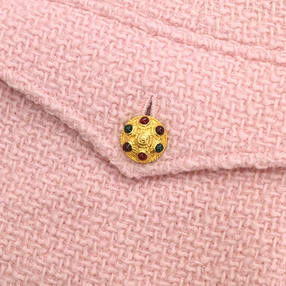 Chanel 1996 Single Breasted Jacket Pink #42