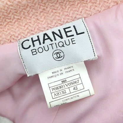 Chanel 1996 Single Breasted Jacket Pink #42