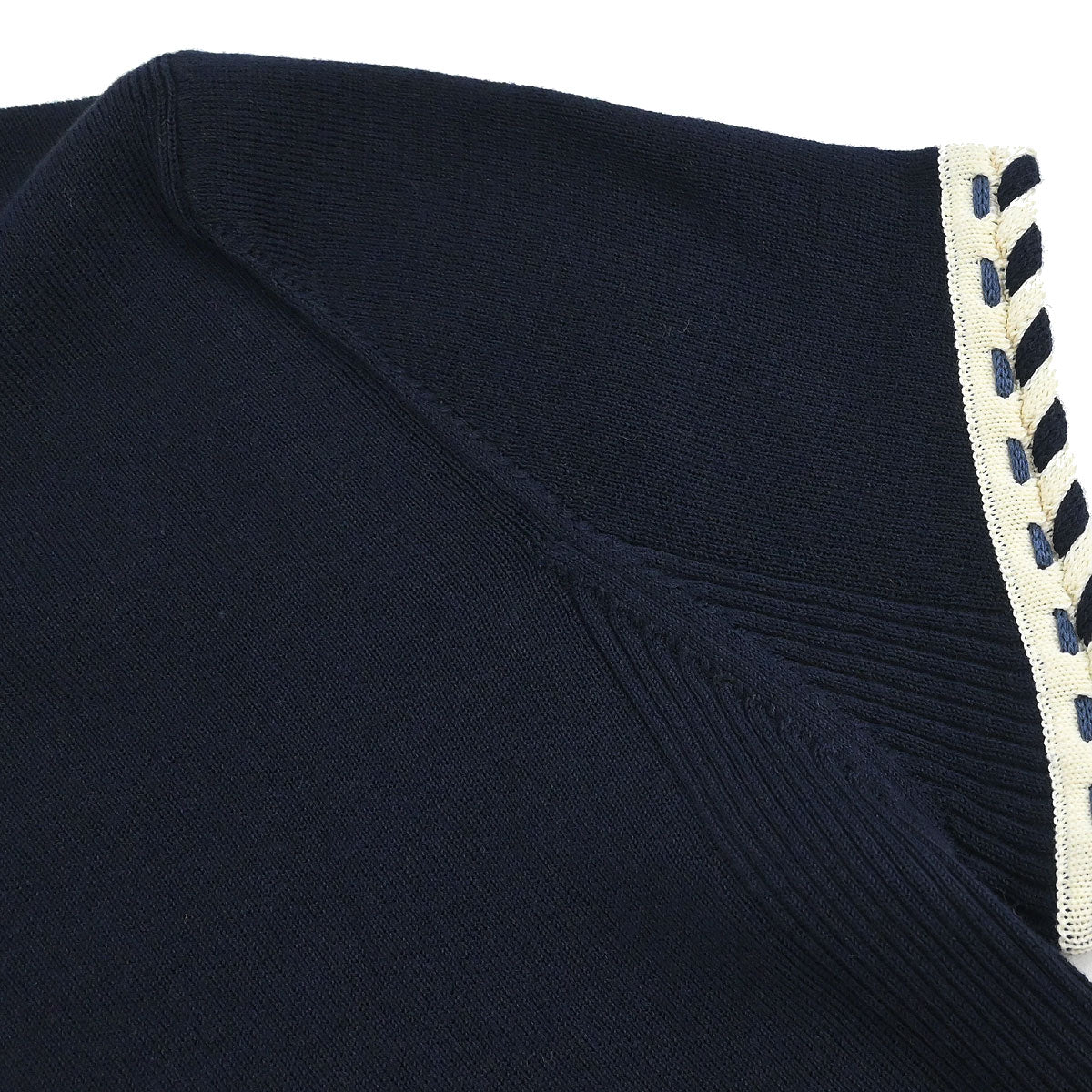 Chanel 2006 Zip Up Top Navy #36