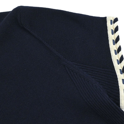 Chanel 2006 Zip Up Top Navy #36