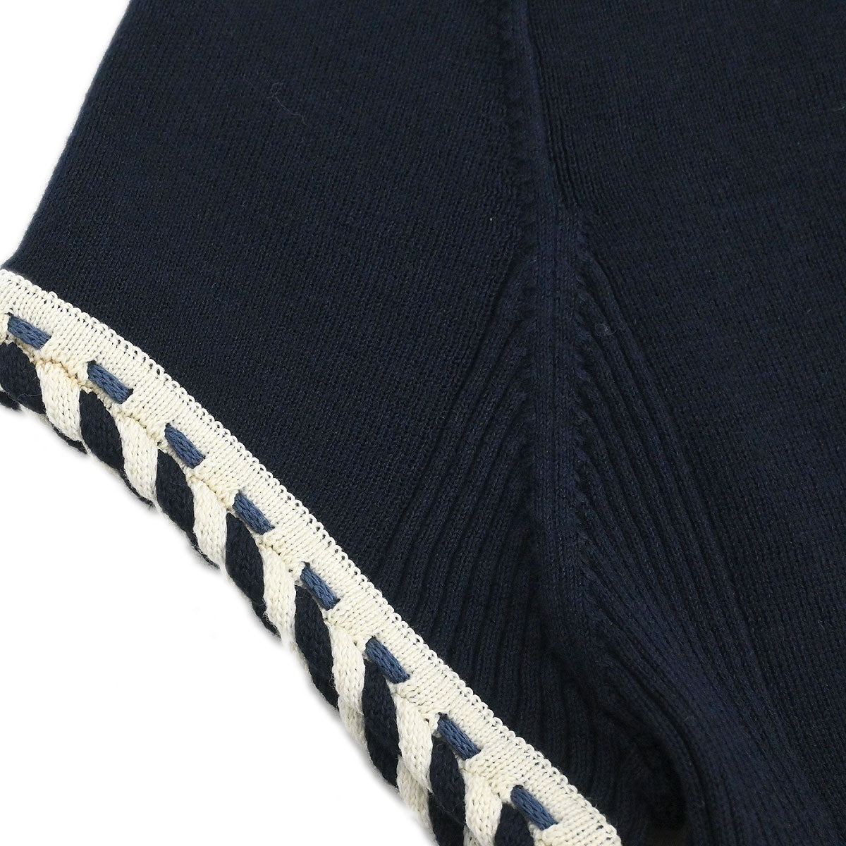 Chanel 2006 Zip Up Top Navy #36