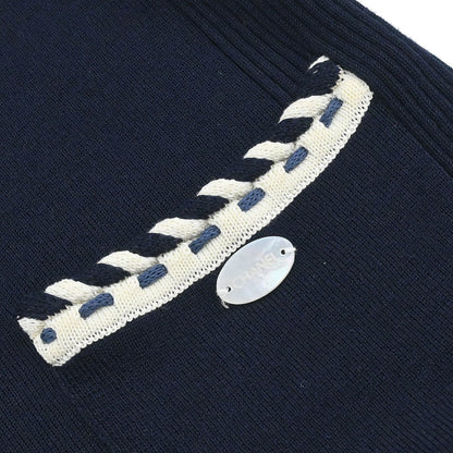 Chanel 2006 Zip Up Top Navy #36