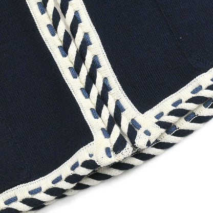 Chanel 2006 Zip Up Top Navy #36