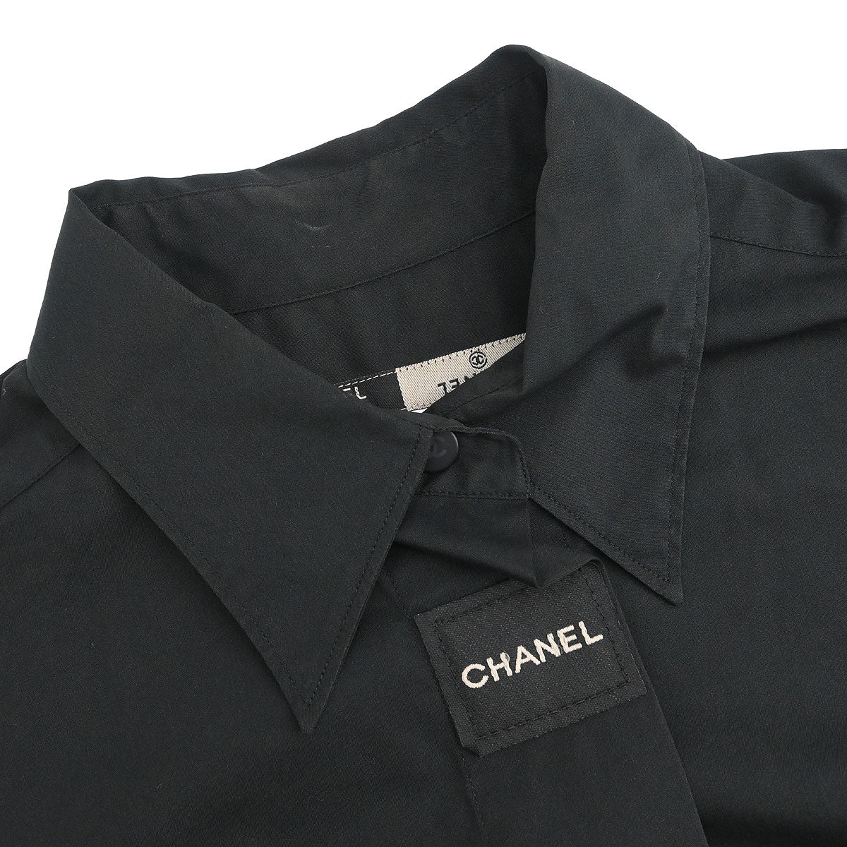 Chanel 1999 Blouse Shirt Black #40