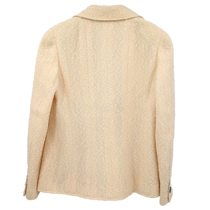 Chanel 1997 Double Breasted Jacket Ivory #40