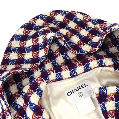 Chanel Hooded Duffel Coat Ivory Wool #38