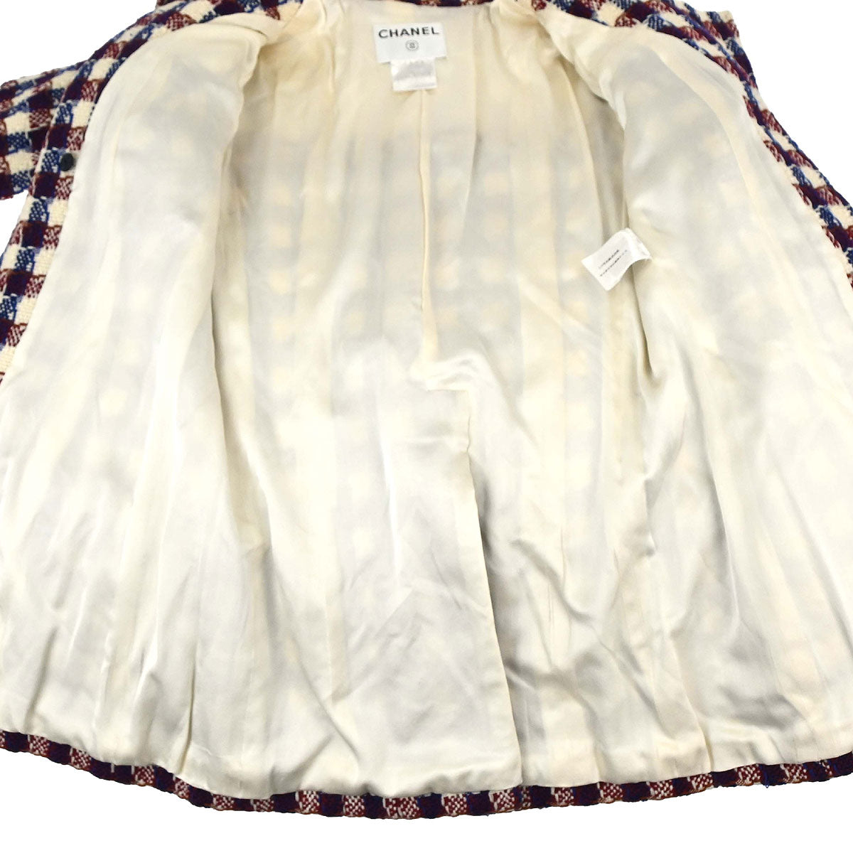 Chanel Hooded Duffel Coat Ivory Wool #38