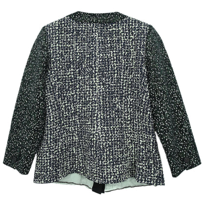 Chanel 2018-2019 Collarless Single Breasted Tweed Jacket Green  #44