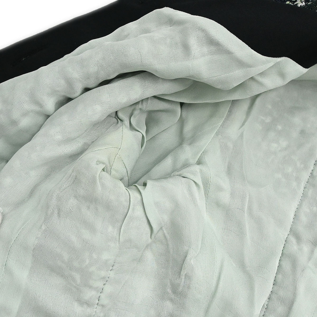 Chanel 2018-2019 Collarless Single Breasted Tweed Jacket Green  #44