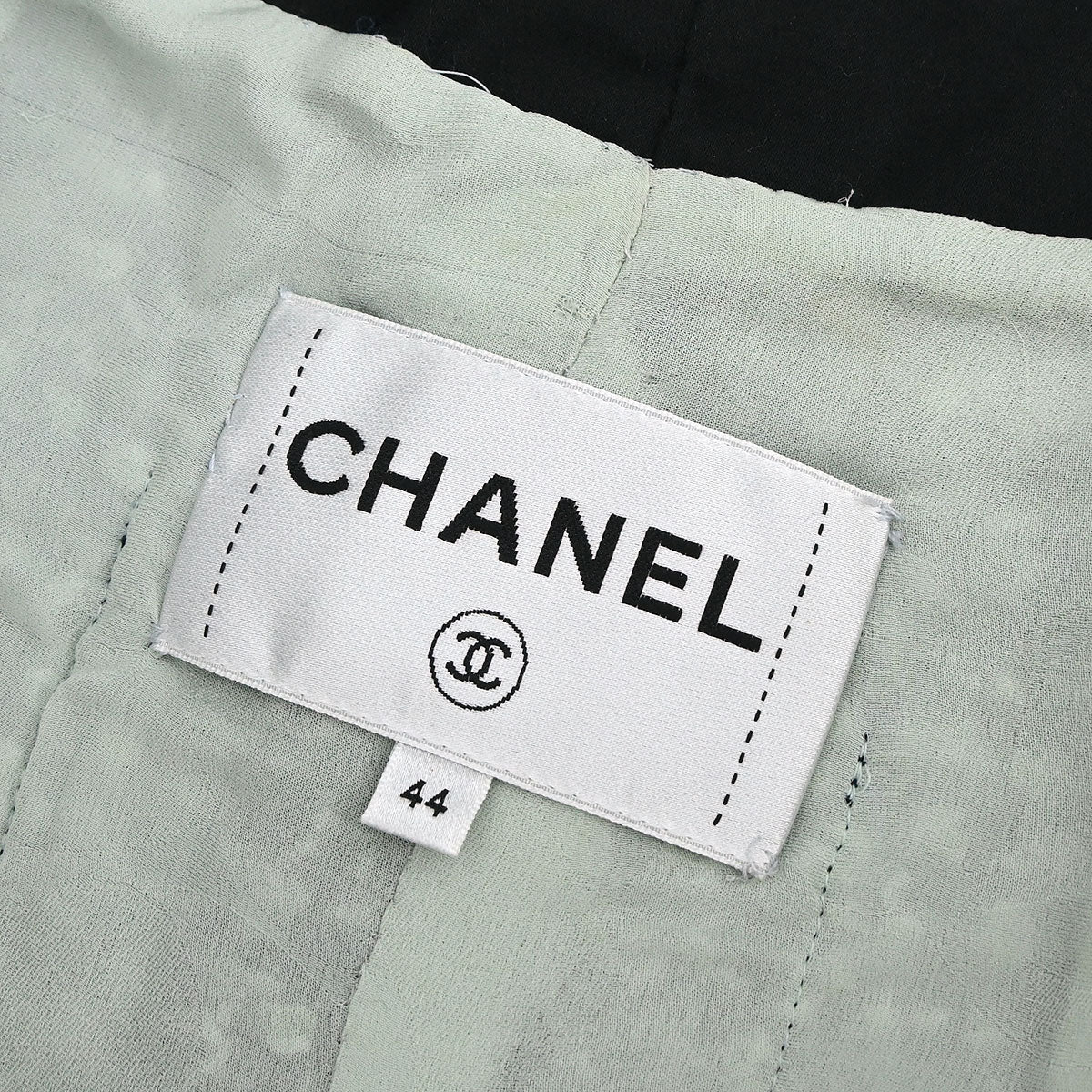 Chanel 2018-2019 Collarless Single Breasted Tweed Jacket Green  #44