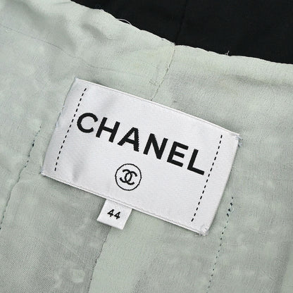 Chanel 2018-2019 Collarless Single Breasted Tweed Jacket Green  #44