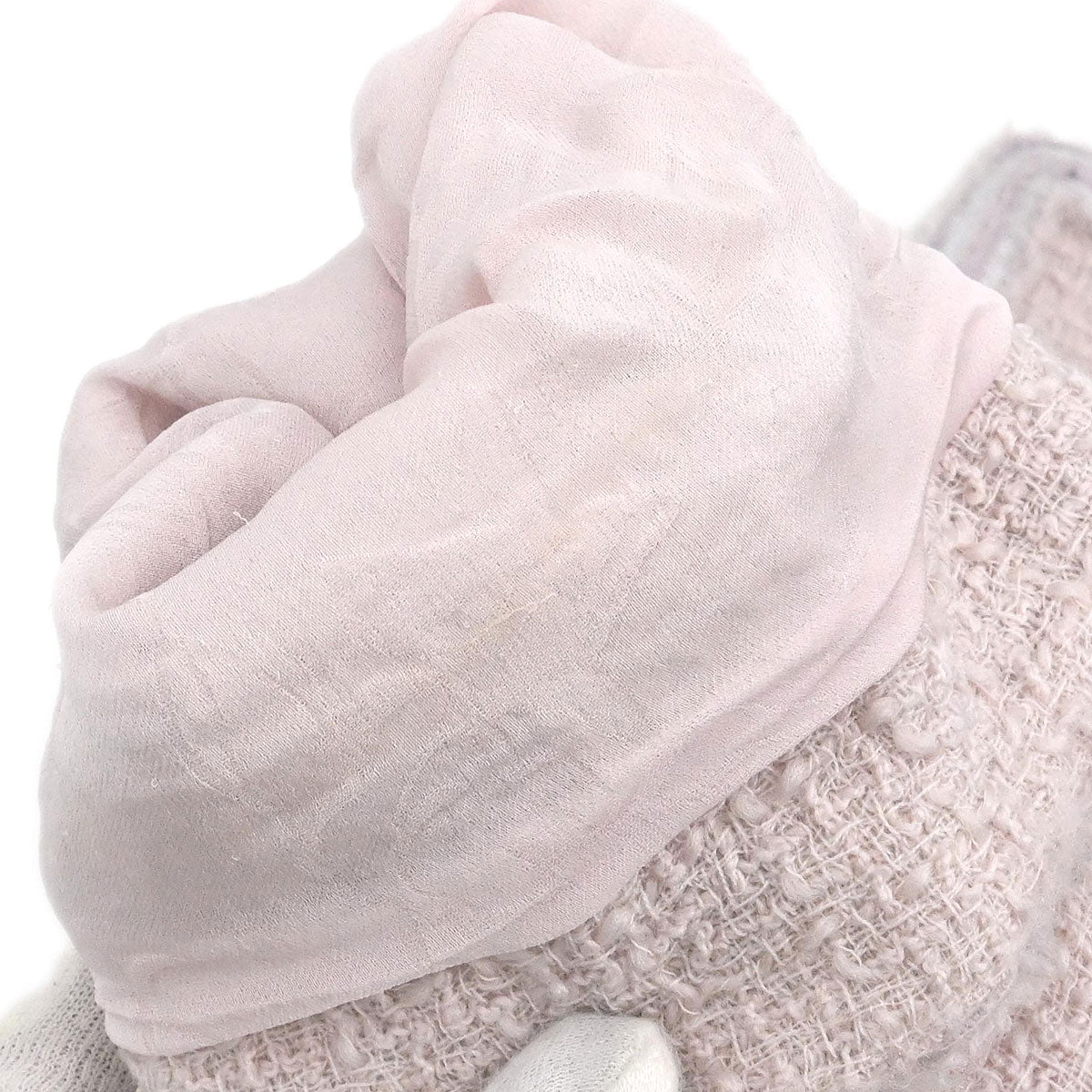 Chanel 2009 Collarless Single Breasted Jacket Light Pink #42