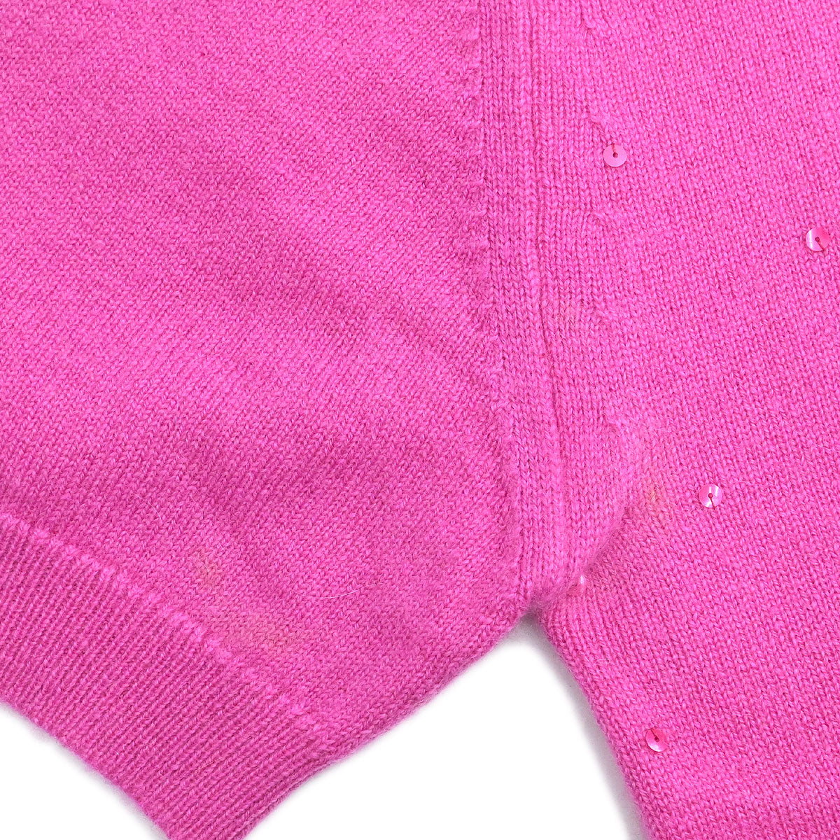 Chanel 1996 Short Sleeve Sweater Top Pink #38