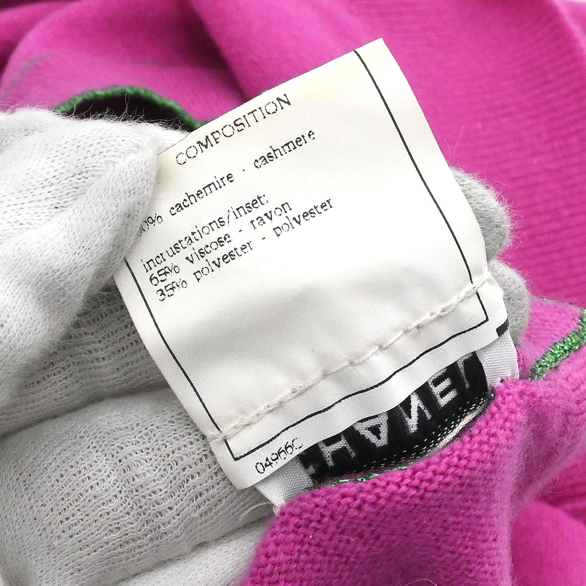 Chanel 1996 Short Sleeve Sweater Top Pink #38