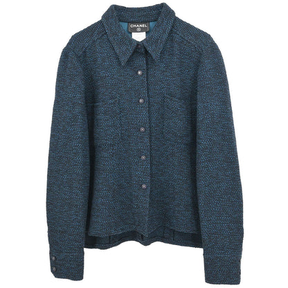 Chanel 2002 Single Breasted Jacket Black #46