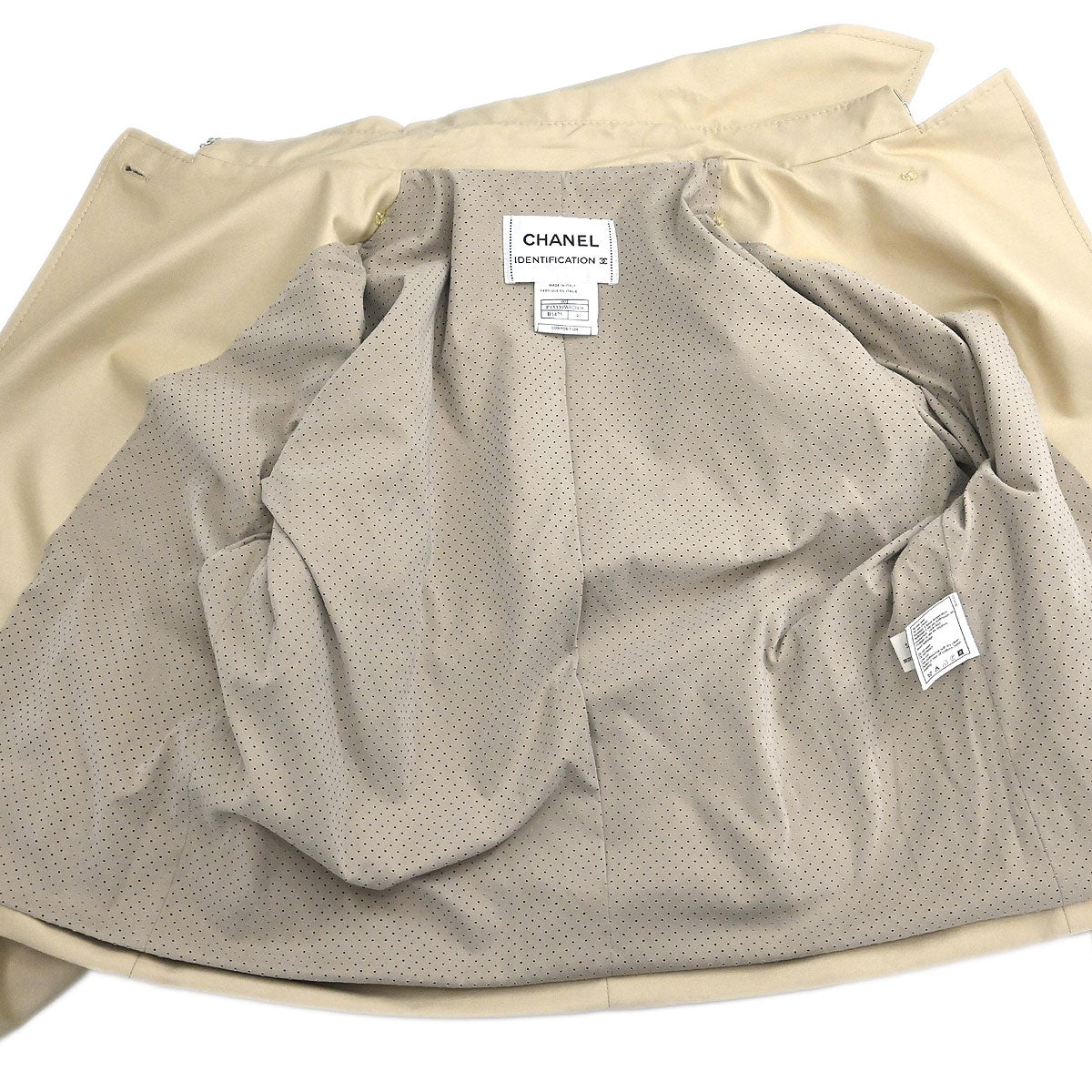 Chanel 2000 Single Breasted Jacket Beige #40