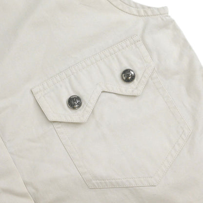 Chanel Single Breasted Jacket Vest Beige