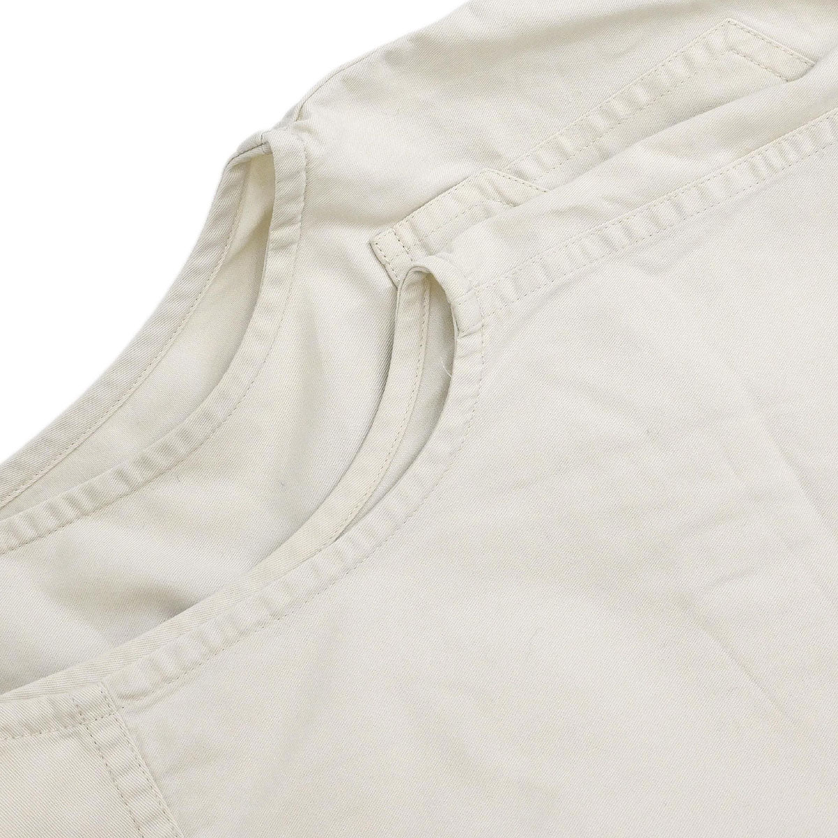 Chanel Single Breasted Jacket Vest Beige