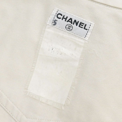 Chanel Single Breasted Jacket Vest Beige