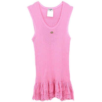 Chanel Sleeveless Tank Top Pink 06P #38