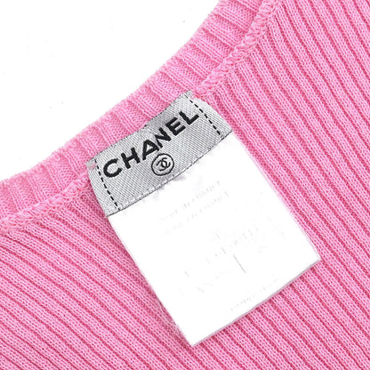 Chanel Sleeveless Tank Top Pink 06P #38