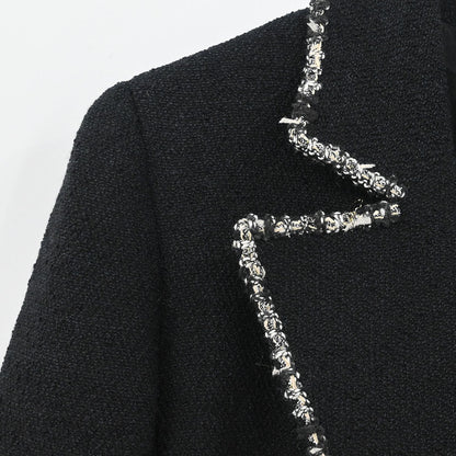 Chanel 2005 Emblem Double Breasted Jacket Black #38