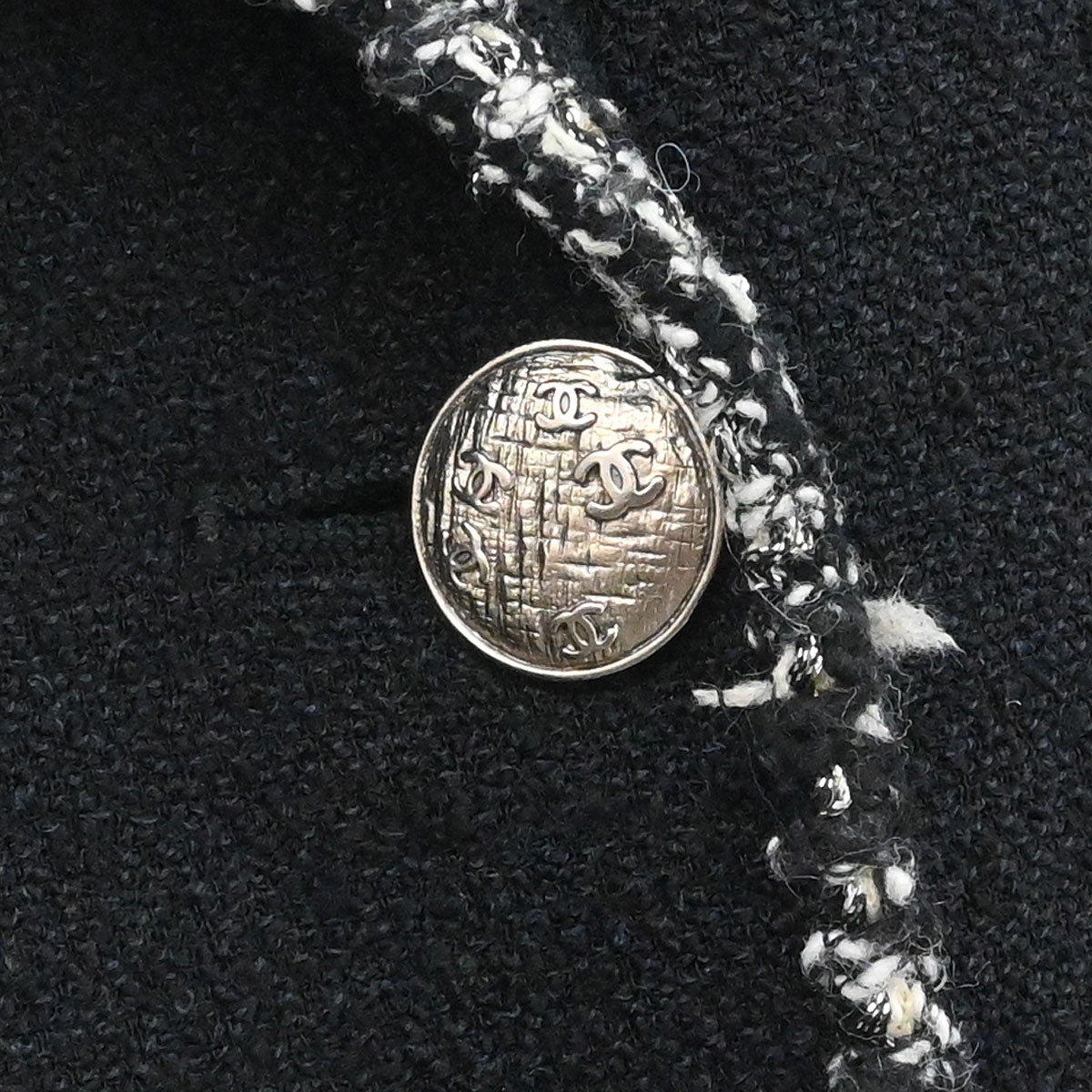 Chanel 2005 Emblem Double Breasted Jacket Black #38