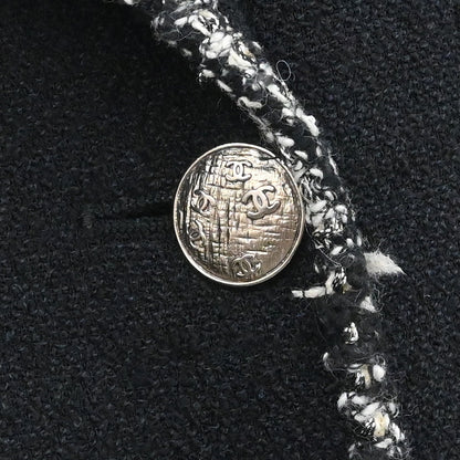 Chanel 2005 Emblem Double Breasted Jacket Black #38