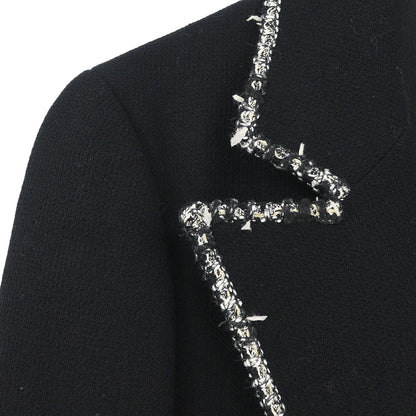 Chanel 2005 Emblem Single Breasted Jacket Black  #38