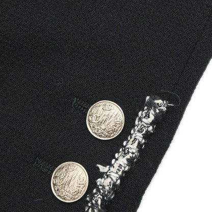 Chanel 2005 Emblem Single Breasted Jacket Black  #38