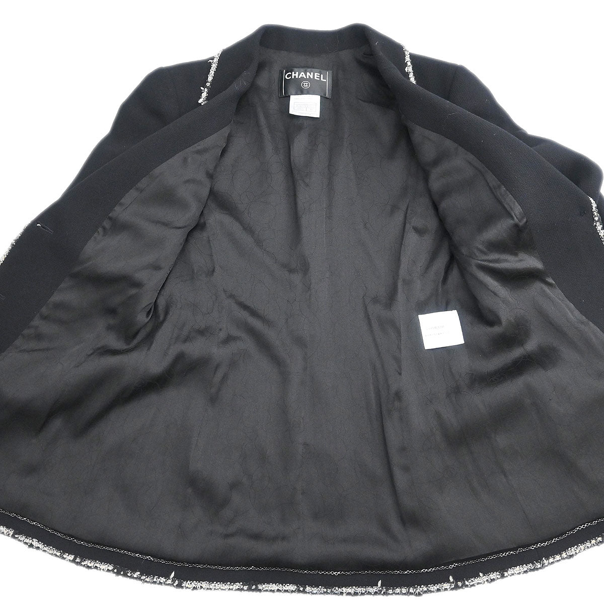 Chanel 2005 Emblem Single Breasted Jacket Black  #38