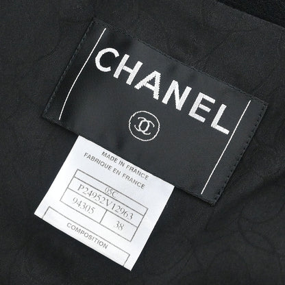 Chanel 2005 Emblem Single Breasted Jacket Black  #38