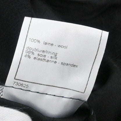 Chanel 2005 Emblem Single Breasted Jacket Black  #38